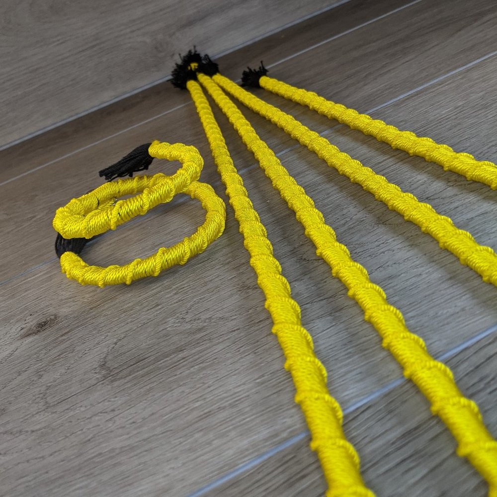 Yellow 12 INCH Dreadlock Hair Wraps